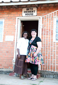 Barbra Mwansa and Beth Deimert