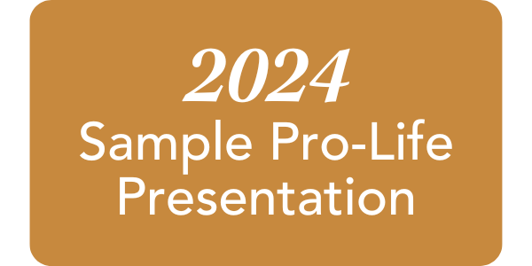 sample pro life presentation button