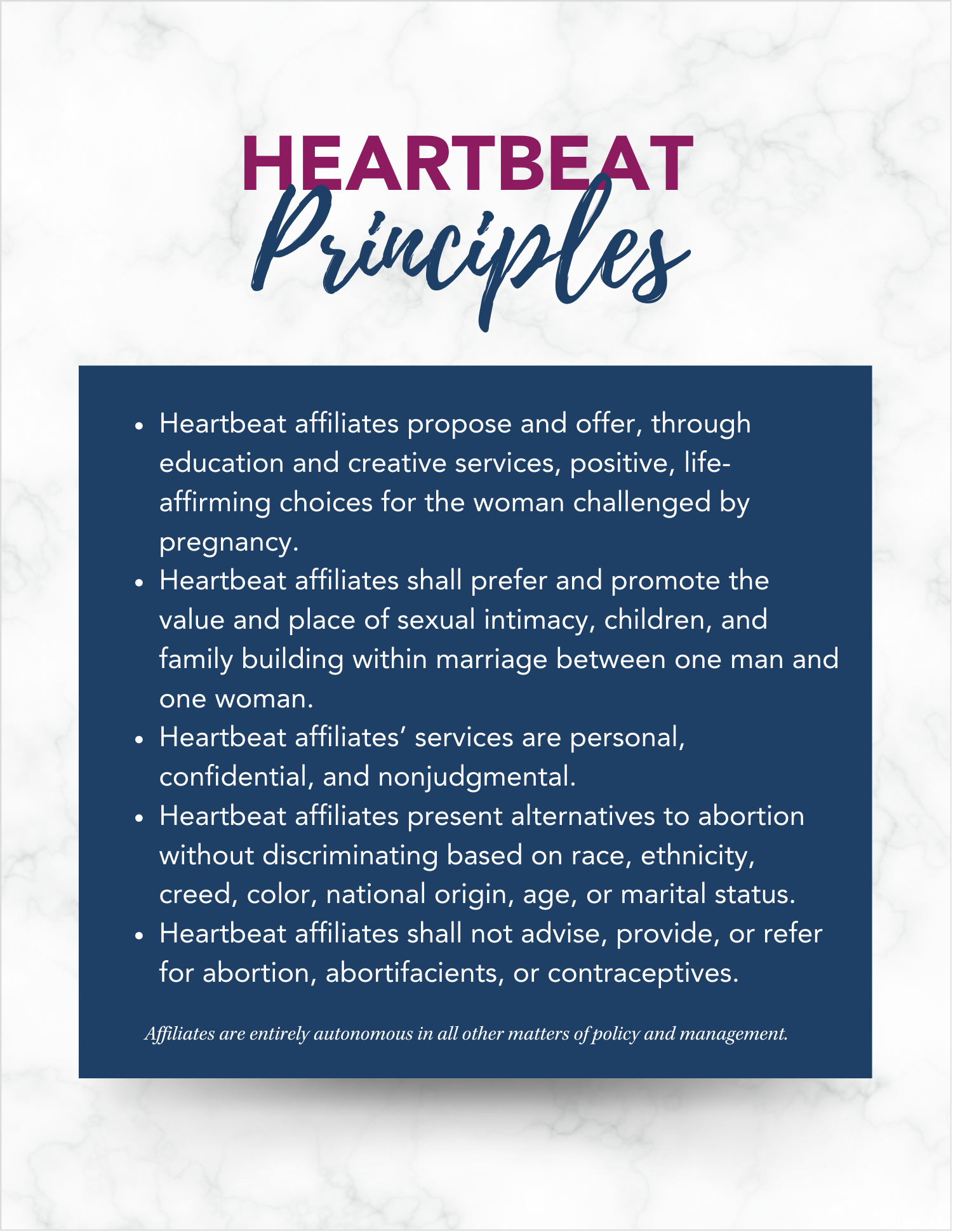 Heartbeat Principles